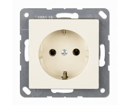 Розетка  с з/к 16А, 250V слоновая кость EP1420 Jung eco profi Розетка  с з/к 16А, 250V слоновая кость EP1420 Jung eco profi