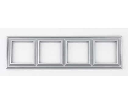 Рамка Eco Profi DECO EPD484AL 4-местная алюминий Рамка Eco Profi DECO EPD484AL 4-местная алюминий