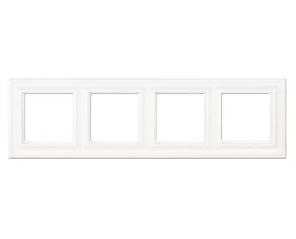 Рамка Eco Profi DECO EPD484WW 4-местная белая Рамка Eco Profi DECO EPD484WW 4-местная белая