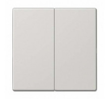 Клавиша двойная, светло-серый, пластик, Jung LS995LG Клавиша двойная, светло-серый, пластик, Jung LS995LG