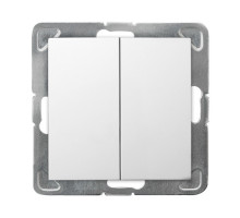 Выключатель 2-кл., 250V/16A OSPEL IMPRESJA  белый Выключатель 2-кл., 250V/16A OSPEL IMPRESJA  белый