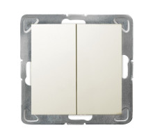 Выключатель 2-кл., 250V/16A OSPEL IMPRESJA  бежевый