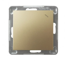 Выключатель проходной, 250V/16A OSPEL IMPRESJA золото