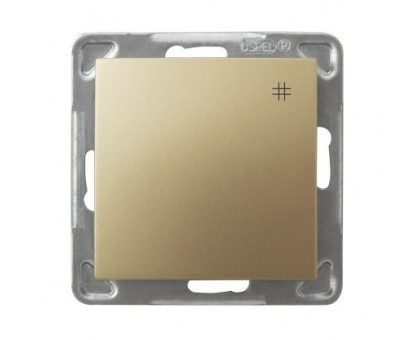 Выключатель "#" перекрестный, 250V/16A OSPEL IMPRESJA  золото