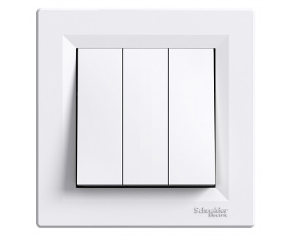 Выключатель трехлавишный, белый, EPH2100121 Schneider Asfora