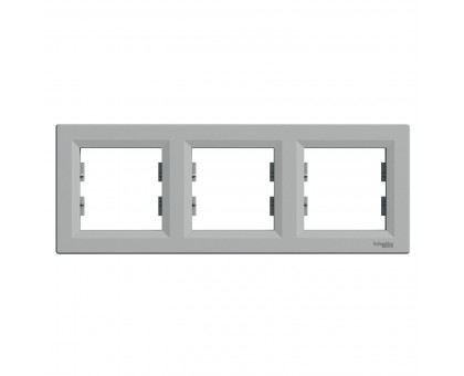 Рамка 3 поста, алюминий, EPH5800361 Asfora Schneider