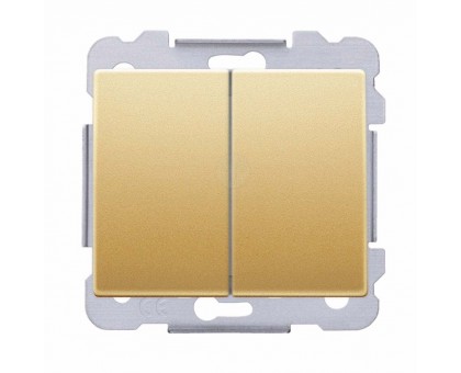 Выключатель 2кл. SIEMENS 16АХ, 250V, Золото Одиссей 18509 OD