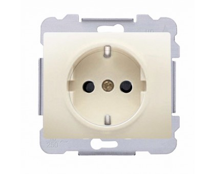 Розетка одинарная 2P+Z, ШУКО SIEMENS  16А, 250V, слоновая кость 18524 A Розетка одинарная 2P+Z, ШУКО SIEMENS  16А, 250V, слоновая кость 18524 A