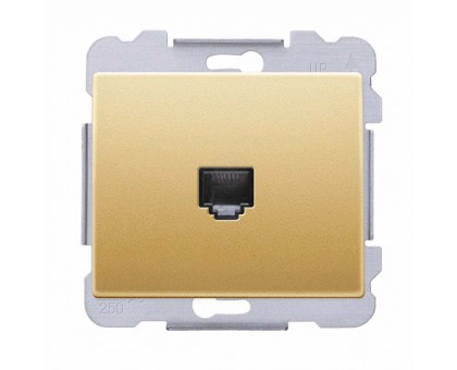 Розетка компьютерная SIEMENS RJ45 5e, Золото Одиссей 19595 OD Розетка компьютерная SIEMENS RJ45 5e, Золото Одиссей 19595 OD