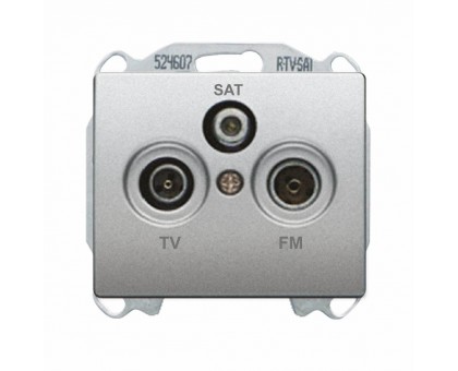 Розетка телевизионная концевая SIEMENS R-TV-SAT, Алюминий Меркурий 2918 MA Розетка телевизионная концевая SIEMENS R-TV-SAT, Алюминий Меркурий 2918 MA