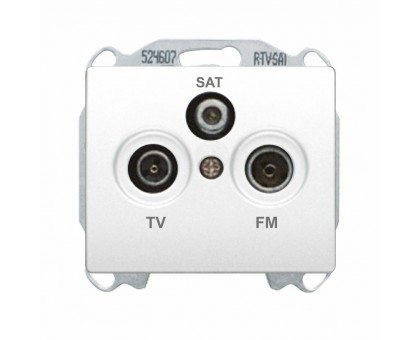 Розетка телевизионная концевая SIEMENS R-TV-SAT, белоснежная 2918 W Розетка телевизионная концевая SIEMENS R-TV-SAT, белоснежная 2918 W