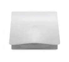 Накладка розетки с крышкой 2P+Z, SIEMENS IRIS Алюминий Меркурий