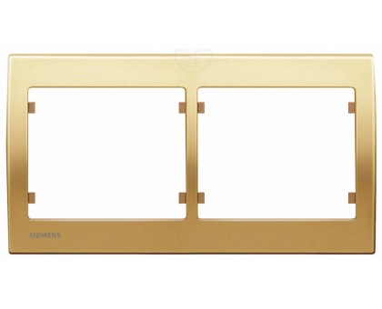 Рамка двойная SIEMENS IRIS Золото Одисей S18002 OD Рамка двойная SIEMENS IRIS Золото Одисей S18002 OD