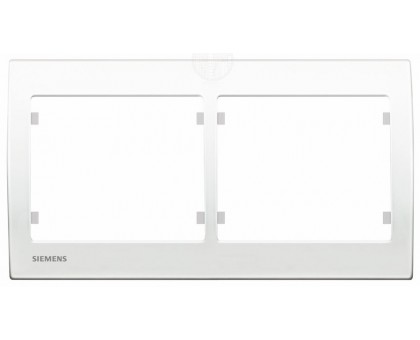 Рамка двойная SIEMENS IRIS белоснежная S18002 W Рамка двойная SIEMENS IRIS белоснежная S18002 W