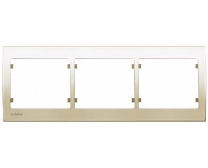Рамка тройная SIEMENS IRIS слоновая кость S18003 A Рамка тройная SIEMENS IRIS слоновая кость S18003 A