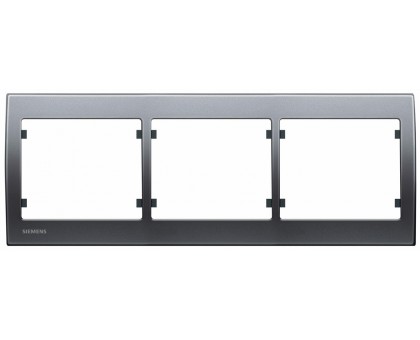 Рамка тройная SIEMENS IRIS Сталь Нептун S18003 AN Рамка тройная SIEMENS IRIS Сталь Нептун S18003 AN