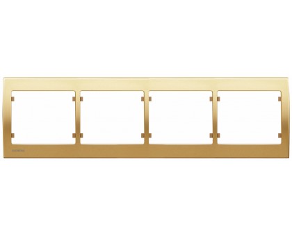 Рамка четырёхкратная SIEMENS IRIS Золото Одисей S18004 OD Рамка четырёхкратная SIEMENS IRIS Золото Одисей S18004 OD