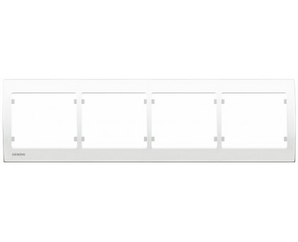 Рамка четырёхкратная SIEMENS IRIS белоснежная S18004 W Рамка четырёхкратная SIEMENS IRIS белоснежная S18004 W
