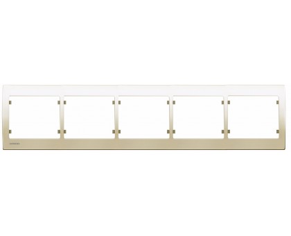 Рамка пятикратная SIEMENS IRIS слоновая кость S18005 A Рамка пятикратная SIEMENS IRIS слоновая кость S18005 A