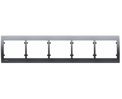 Рамка пятикратная SIEMENS IRIS Сталь Нептун S18005 AN Рамка пятикратная SIEMENS IRIS Сталь Нептун S18005 AN