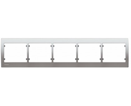 Рамка пятикратная SIEMENS IRIS Алюминий Меркурий S18005 MA Рамка пятикратная SIEMENS IRIS Алюминий Меркурий S18005 MA