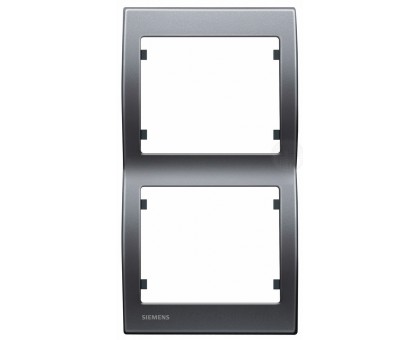 Рамка двойная вертикальная SIEMENS IRIS Сталь Нептун S18102 AN Рамка двойная вертикальная SIEMENS IRIS Сталь Нептун S18102 AN
