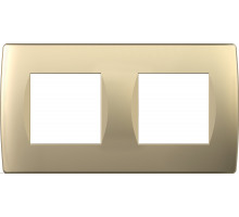 Рамка 2x2M TEM MODUL SOFT, золото