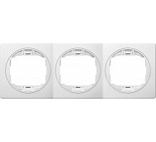 Рамка 3-на гориз. Aling-Conel EON, білий-білий E6703.00