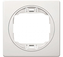 Рамка 1-на Aling-Conel EON, 80*80 білий-білий E6801.00