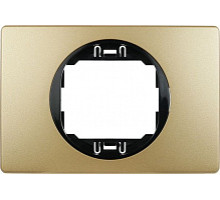 Рамка 1-на Aling-Conel EON, 80*120 золото-чорний E6803.GE