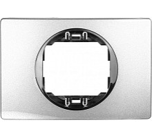 Рамка 1-на Aling-Conel EON, 80*120 античне срібло-чорний E6803.S1E