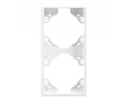 Рамка двойная вертикальная Apollo 5000, Белый матовый Рамка двойная вертикальная Apollo 5000, Белый матовый