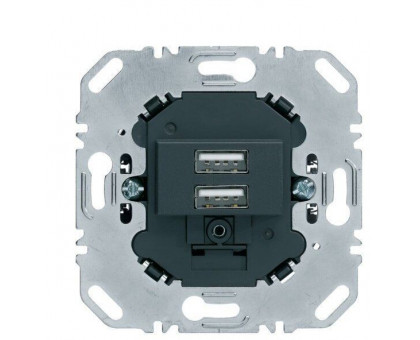 USB розетка для зарядки устройств, двойная, антрацит, Berker 260205 USB розетка для зарядки устройств, двойная, антрацит, Berker 260205