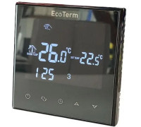 Терморегулятор EcoTerm SN WI-FI черный, сенсорный, программируемый