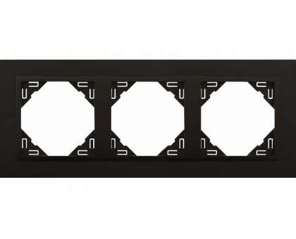 Рамка тройная ANIMATO  черный матовый 90930 TRR Рамка тройная ANIMATO  черный матовый 90930 TRR