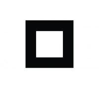 Рамка 1-местная квадратная Черный матовый Efapel Quadro 45 45910 TPM