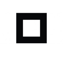 Рамка 1-местная квадратная Черный матовый Efapel Quadro 45 45910 TPM