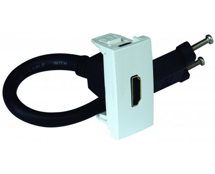 Розетка HDMI с разъемом 1-мод. Белый матовый 45435 SBM Efapel Quadro 45 Розетка HDMI с разъемом 1-мод. Белый матовый 45435 SBM Efapel Quadro 45