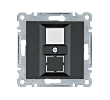 Корпус для механизма интернет розетки  Hager Lumina черный  WL2323 