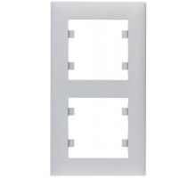 Рамка 2-кратная вертикальная Hager Lumina intens черная WL5622