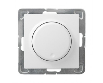 Светорегулятор поворотный LED, OSPEL IMPRESJA белый