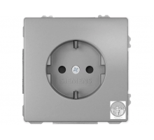 Розетка 1-на 2P+Z, ШУКО SIEMENS STYLE 16А, 250V платина металик 12524PM Розетка 1-на 2P+Z, ШУКО SIEMENS STYLE 16А, 250V платина металик 12524PM