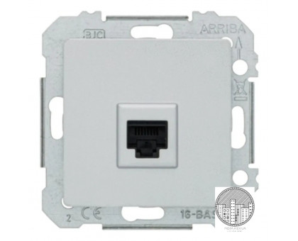 Розетка интернет RJ45 SIEMENS LINE  алюминий  20595AM01 Розетка интернет RJ45 SIEMENS LINE  алюминий  20595AM01