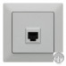 Розетка интернет RJ45 SIEMENS LINE  алюминий  20595AM01 Розетка интернет RJ45 SIEMENS LINE  алюминий  20595AM01