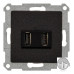 Розетка USB  на 2 выхода 2100 mA  SIEMENS LINE  карбон   25780ACM Розетка USB  на 2 выхода 2100 mA  SIEMENS LINE  карбон   25780ACM