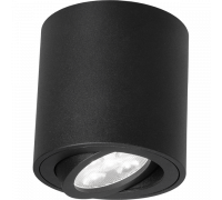 Накладной точечный светильник поворотный "Бочонок" DL 18451 R BK чёрный